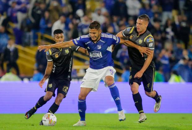 Millonarios y Águilas igualaron en un emocionante partido. FOTO DIMAYOR