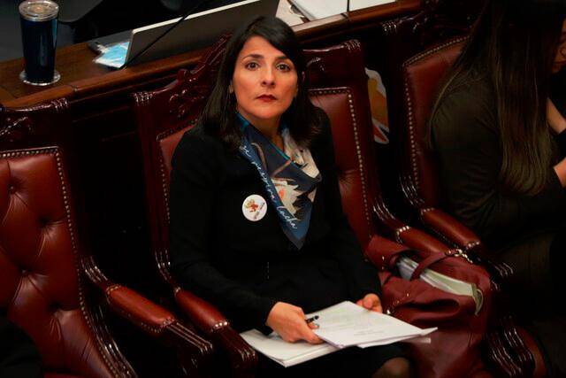 La ministra de Minas y Energía, Irene Vélez, desmintió la declaración que ella misma hizo en Davos. FOTO: Colprensa