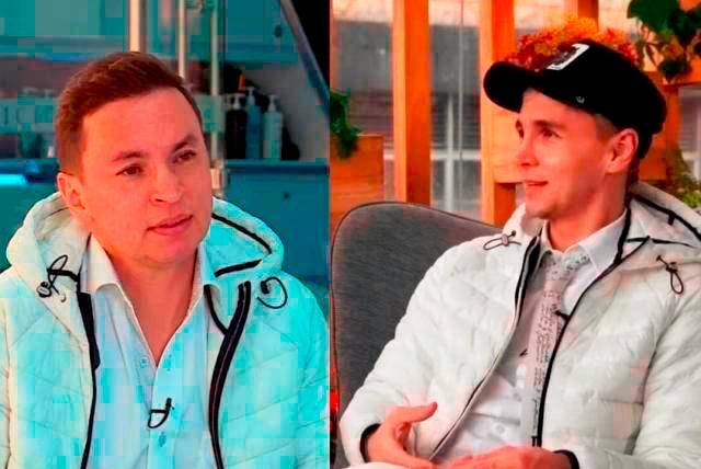 Yhonier Leal y su hermano, el reconocido estilista Mauricio Leal. FOTO: CORTESÍA