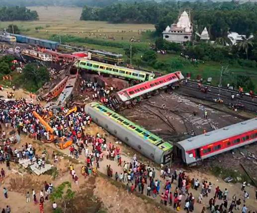 La tragedia ocurrió cerca de Balasore, una ciudad del estado de Odisha (este), a unos 200 kilómetros de la capital regional Bhubaneswar. Foto: Getty