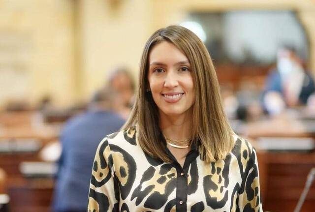 Sara Piedrahita Lyons, exreina de belleza (2008) y excongresista (2014-18). FOTO: COLPRENSA.