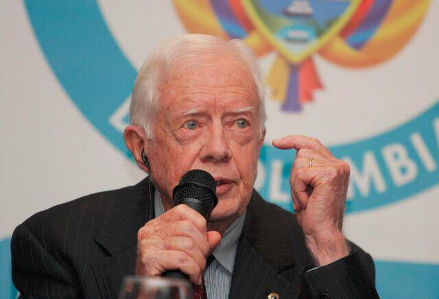 El expresidente de Estados Unidos, Jimmy Carter, recibe cuidados paliativos. FOTO: Colprensa