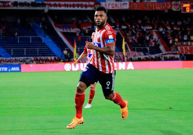 Los goles de Miguel Ángel Borja tienen a Junior con la opción intacta de clasificar a la siguiente fase de la Copa Sudamericana. FOTO: COLPRENSA