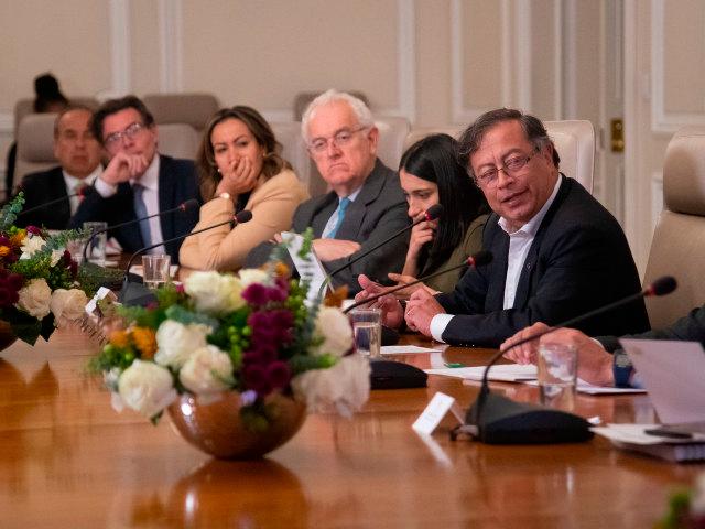 Los ministros de Educación, Alejandro Gaviria; Hacienda, José Antonio Ocampo; y Agricultura, Cecilia López, le hicieron reparos al proyecto de reforma a la salud. FOTO PRESIDENCIA