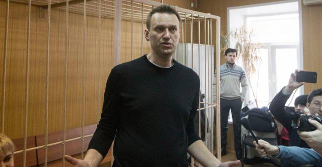 La captura de Alexei Navalny provocó protestas en más de 60 ciudades de Rusia. FOTO Getty