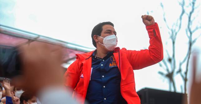 Andrés Arauz obtuvo la mayoría de votos el pasado domingo, pero no los suficientes para evitar la segunda vuelta. FOTO Getty
