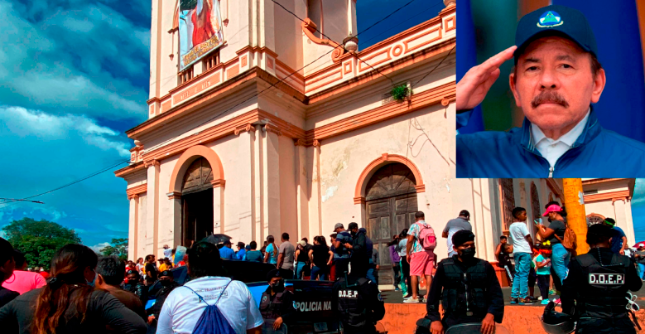Las procesiones fueron prohibidas en Nicaragua porque el régimen de Daniel Ortega emprendió una persecución contra los sacerdotes católicos. FOTO: EFE