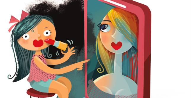 La hipersexualización es un tema del que hay que hablar a la hora de prevenir el abuso sexual infantil. Ilustración: Elena Ospina