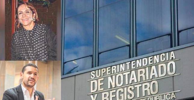 La demanda de Piedad Martínez (arriba), madre del ministro del Interior, Daniel Palacio, (abajo), viene desde 2008 y es contra la Supernotariado y varios ministerios. FOTO Cortesía y Colprensa