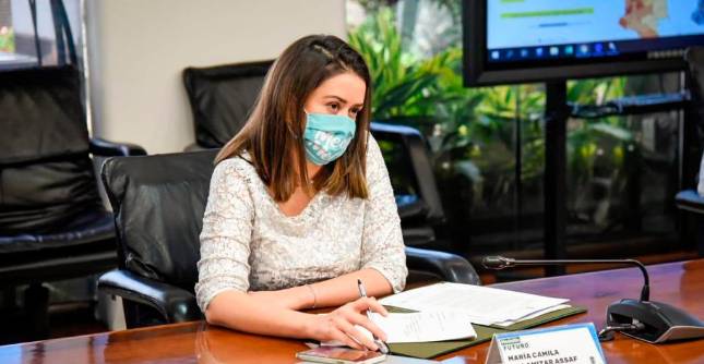 María Camila Villamizar será la primera funcionaria del gabinete de Quintero en enfrentar una moción de censura. FOTO Alcaldía de Medellín