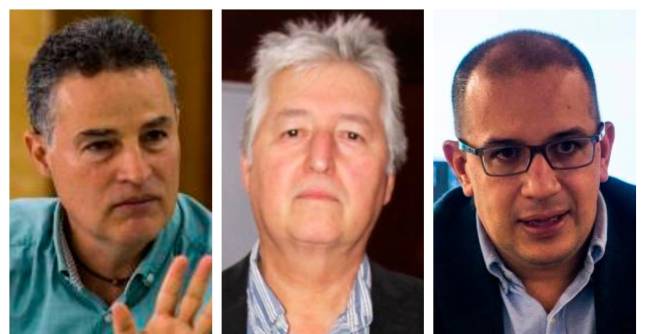 Aníbal Gaviria, gobernador de Antioquia; Javier Darío Toro, gerente Sociedad Hidroituango; y Jorge Andrés Carrillo, gerente de EPM. FOTOS: Cortesía 