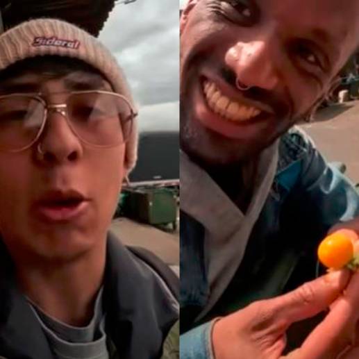 Varias personas contaron que hace mucho se alimentan con la comida que recuperan. Foto: pantallazo video YouTube, Sin rol específico. 