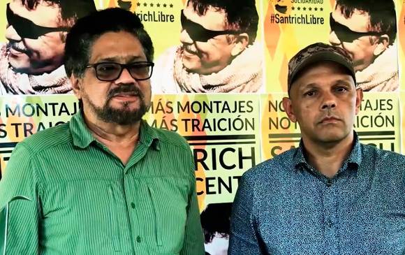 Alias Iván Márquez junto a alias el Paisa días antes de fundar la Segunda Marquetalia, disidencias de las Farc. FOTO: Cortesía. 