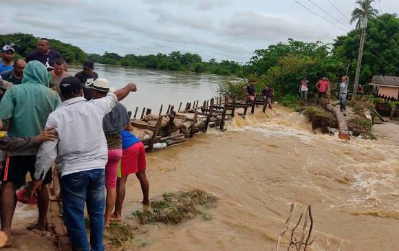 Lorica, en el departamento de Córdoba, fue una de las poblaciones más afectada por las fuertes lluvias del fin de semana. FOTO ALCALDÍA DE LORICA