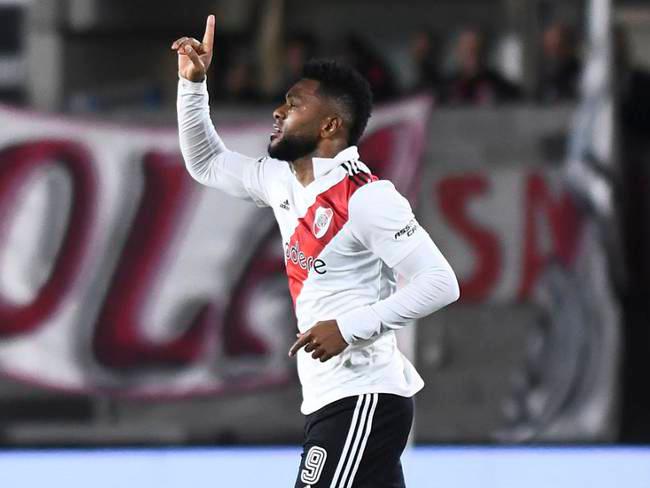 Miguel Ángel Borja suma 20 partidos oficiales con River Plate. FOTO EFE