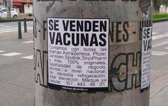 OJO, vacunas contra covid-19 no están a la venta
