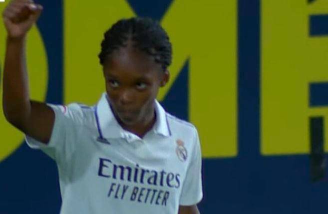 Linda Caicedo logró su primer festejo con el Real Madrid. FOTO CAPTURA DE PANTALLA DIRECTV
