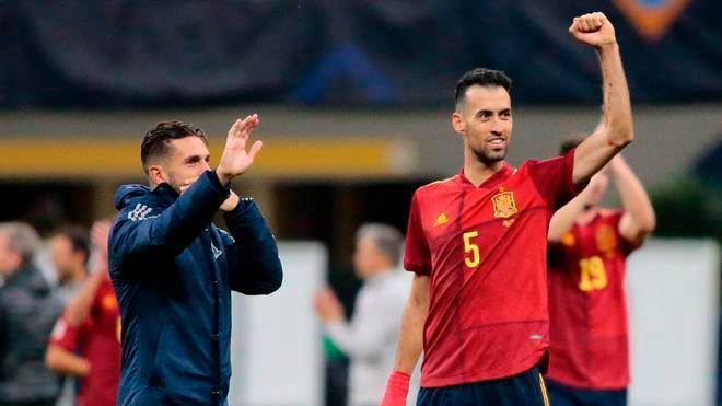 Sergio Busquets, de 34 años de edad, también fue campeón con España de Europa 2012.