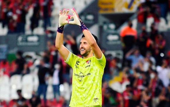 El arquero colombiano fue elegido la gran figura del partido y el título del Atlas en la Liga Mexicana. FOTO TOMADA @ATLAS