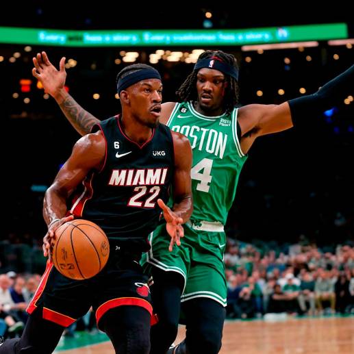 Jimmy Butler anotó 28 puntos en el séptimo juego ante Boston Celtics el pasado 29 de mayo. FOTO: GETTY