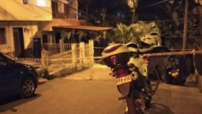 Este fue el sitio donde le dispararon al joven. Foto: Guardianes Antioquia