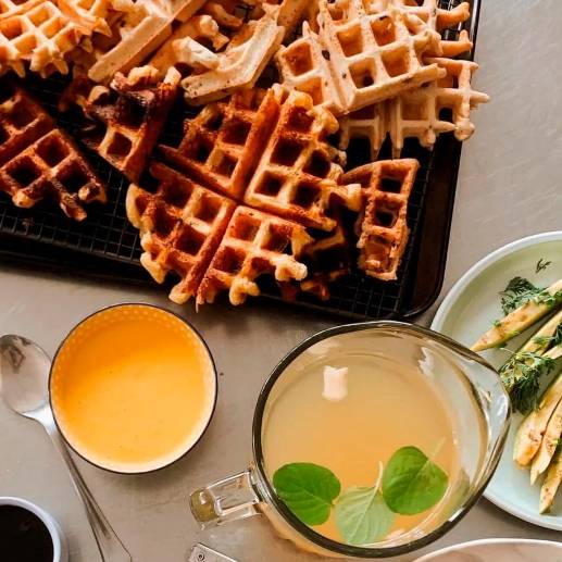 Los tradicionales waffles originarios de Bélgica han mutado gracias a las nuevas tendencias de comida saludable. FOTO Cortesía<u> www.lauracastro.strikingly.com </u>