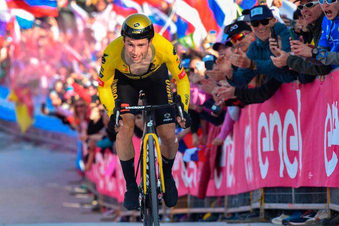 Roglic ganó la ‘crono’ decisiva y es el campeón virtual del Giro de Italia