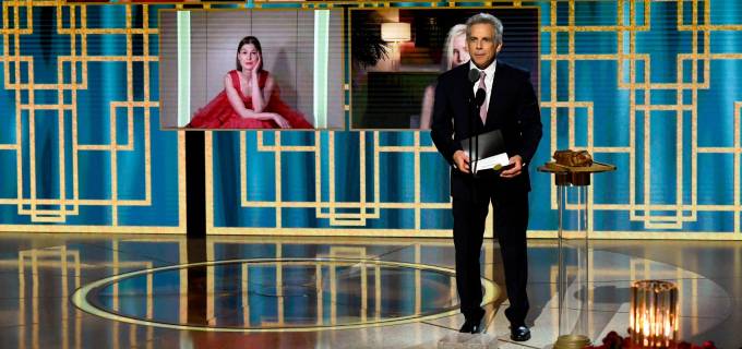 Los Globo de Oro, así como otras galas, combinaron la presencialidad con la virtualidad por la pandemia. FOTO Getty