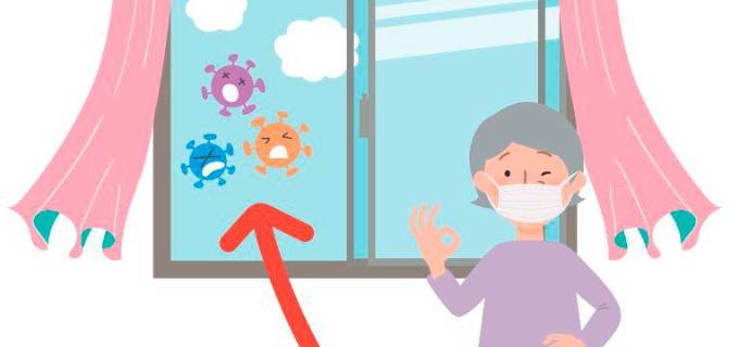 Los espacios ventilados ayudan a enfrentarse al virus. Ilustración Sstock