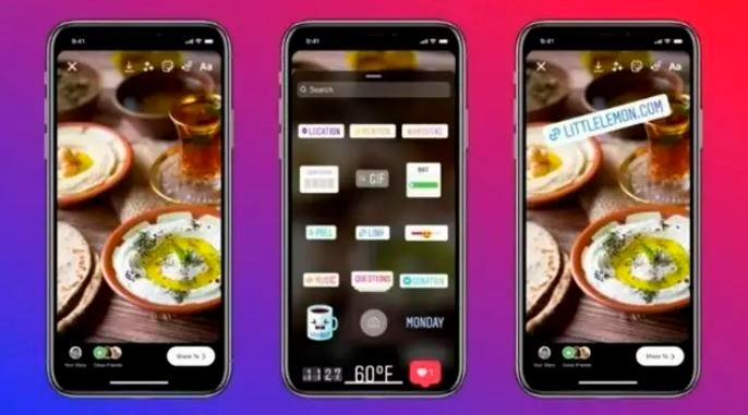Las historias de Instagram permiten varias opciones. La de compartir un post entre dos usuarios está siendo desarrollada. FOTO Cortesía Meta