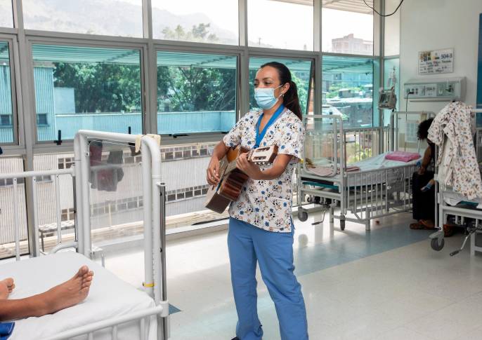 Con terapia se busca mejorar las condiciones de los niños que tiene diversas patologías. Foto: Camilo Suárez