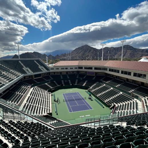 El torneo se empezó a jugar en el jardín de tenis de Indian Wells desde el año 2000. FOTO: @BNPPARIBASOPEN