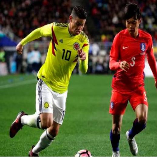 Colombia busca el segundo triunfo de su historia contra Corea. En los siete enfrentamientos que jugaron antes con los asiáticos, solo ganaron en 2005. FOTO: TOMADA DEL TWITTER DE @FCFSeleccionCol