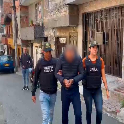 Esta fue una de las cinco capturas que se hicieron la semana pasada por el delito de extorsión. FOTO: CORTESÍA