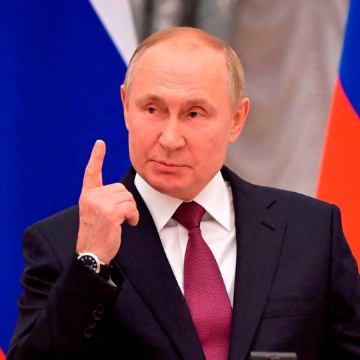 La Corte Penal Internacional (CPI) ordenó la detención del presidente ruso por la deportación ilegal a Rusia de niños ucranianos. FOTO: GETTY 