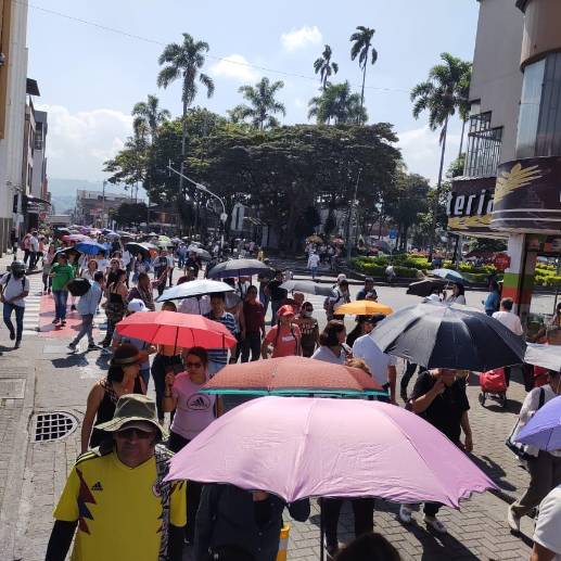 Los docentes se movilizarán por el centro de Medellín. FOTO de las marchas en Risaralda, cortesía Fecode 