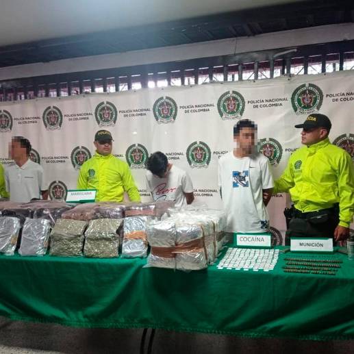 En total, las autoridades hicieron nueve capturas. FOTO Cortesía