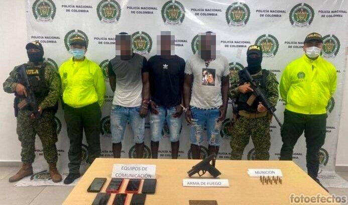 Según las autoridades, los hombres se habrían desplazado del Chocó hacia Buenaventura para huir de las autoridades. Foto: Fiscalía General de la Nación