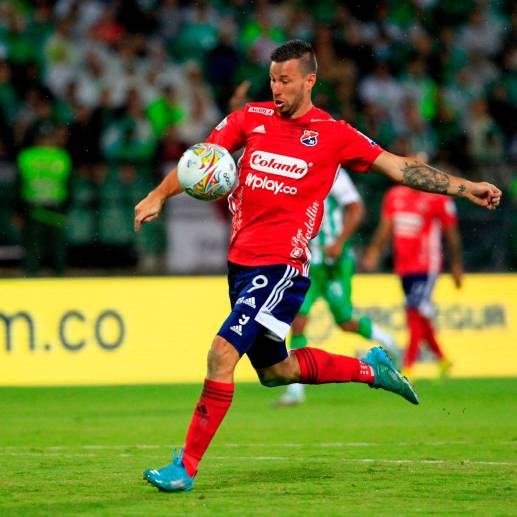 Luciano Pons solo ha conseguido un gol con el Medellín en 2023. Fue el 4 de febrero, en el empate 1-1 con Santa Fe. <span class="mln_uppercase_mln">FOTO</span> <b><span class="mln_uppercase_mln">Camilo Suárez</span></b>