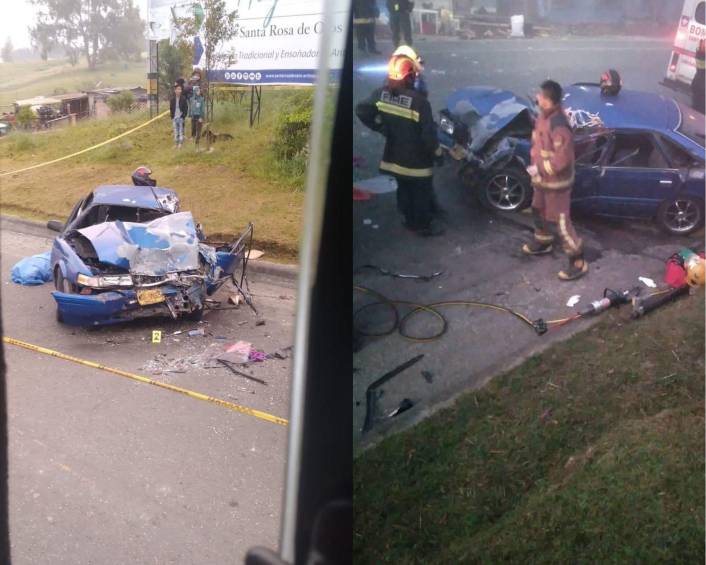 El hecho, que ocurrió este domingo 29 de enero, se dio por un choque entre un automóvil y un tractocamión. FOTO Cortesía