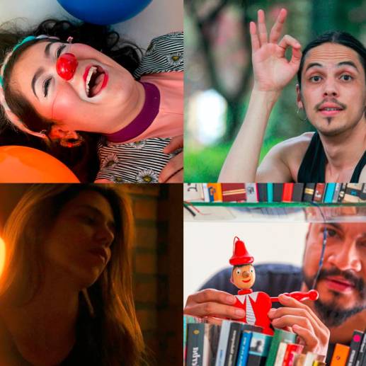 Carolina Chalarca Cortés, Daniel Baena Durán, Maritza Chávez Arbeláez y Juan Fernando Vanegas Vasco son cuatro de los artistas que le están dando vida al teatro de la ciudad. Fotos: cortesía