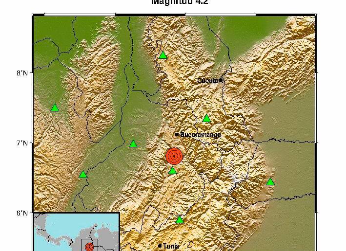 El sismo tuvo una magnitud de 4.2. FOTO CORTESÍA 
