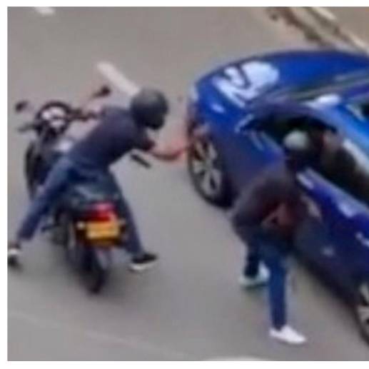 El incidente ocurrió en el sector Las Cometas. FOTO: Cortesía Denuncias Antioquia.