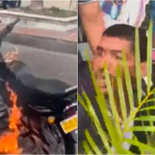 El presunto ladrón fue capturado por la Policía. FOTOS: CAPTURAS DE VIDEO
