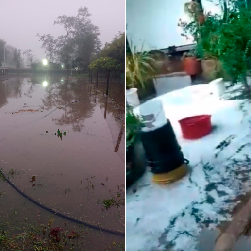 Lluvias, inundaciones y granizo son el panorama de los municipios de Tocancipá y Gachancipá de Cundinamarca. FOTOS CORTESÍA BOMBEROS DE CUNDINAMARCA