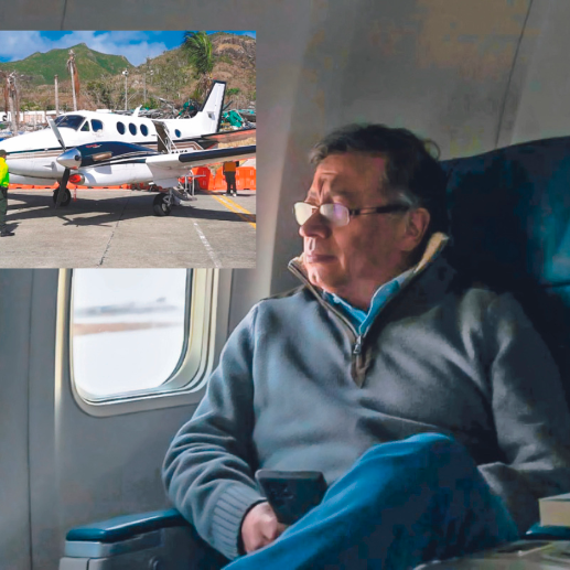 Petro gastó unos $38 millones diarios en vuelos de Sadi SAS durante 21 días en la antesala de la segunda vuelta. En la foto detalle el avión de esa compañía sorprendido con cocaína en Providencia. FOTOS CORTESÍA