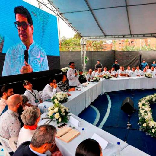 La instalación de la mesa de paz con las bandas tuvo lugar en la cárcel La Paz, Itagüí. FOTO: ARCHIVO.
