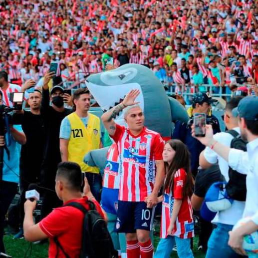 Juan Fernando Quintero fue el fichaje estelar del Junior para este temporada. SIn embargo, no ha podido marca su primer gol con el cuadro tiburón. FOTO: COLPRENSA 