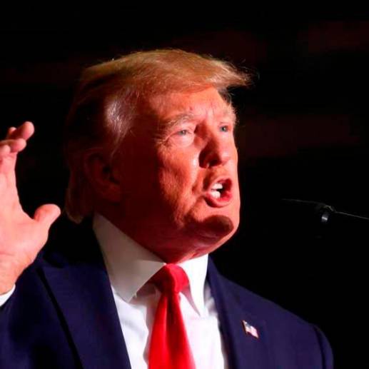 Trump (presidente entre 2017 y 2021) es uno de los candidatos que aspira a la nominación republicana para llegar, de nuevo, a la Casa Blanca. FOTO: GETTY