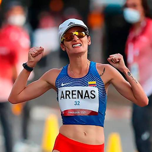 La atleta pereirana se dio a conocer en el país en 2012, cuando tuvo una buena presentación en el Mundial junior de atletismo que se realizó en Barcelona. FOTO: GETTY
